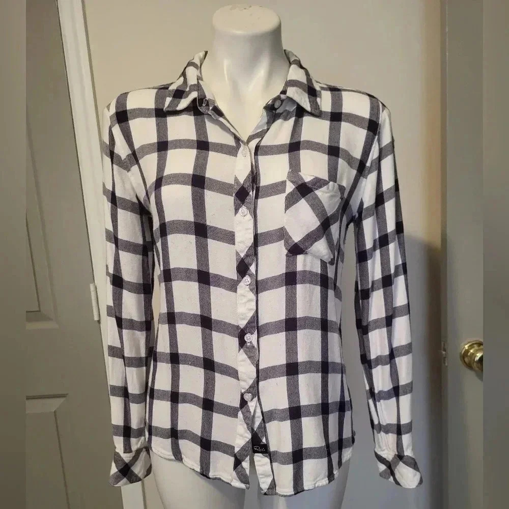 Rails Hunter Plaid Button Down Long Sleeve Shirt(… - image 1